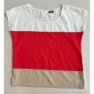 Sparkle & Fade color block top.  Size medium.